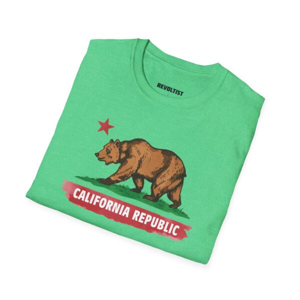 California Republic Bear T-Shirt | Unisex Softstyle Graphic Tee, Casual Wear, Gift for Californians, Vintage Style, Nature Lovers, Festival Shirt - Image 20