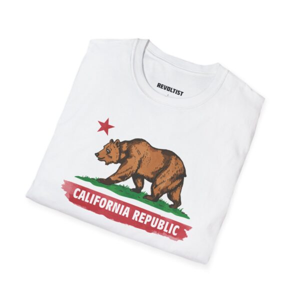 California Republic Bear T-Shirt | Unisex Softstyle Graphic Tee, Casual Wear, Gift for Californians, Vintage Style, Nature Lovers, Festival Shirt - Image 12