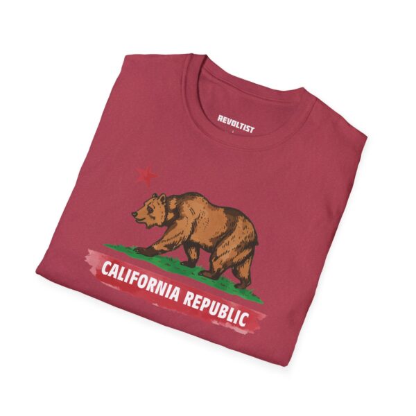 California Republic Bear T-Shirt | Unisex Softstyle Graphic Tee, Casual Wear, Gift for Californians, Vintage Style, Nature Lovers, Festival Shirt - Image 32