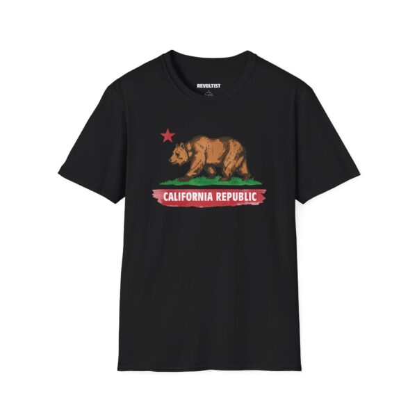 California Republic Bear T-Shirt | Unisex Softstyle Graphic Tee, Casual Wear, Gift for Californians, Vintage Style, Nature Lovers, Festival Shirt - Image 37