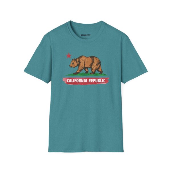 California Republic Bear T-Shirt | Unisex Softstyle Graphic Tee, Casual Wear, Gift for Californians, Vintage Style, Nature Lovers, Festival Shirt - Image 21