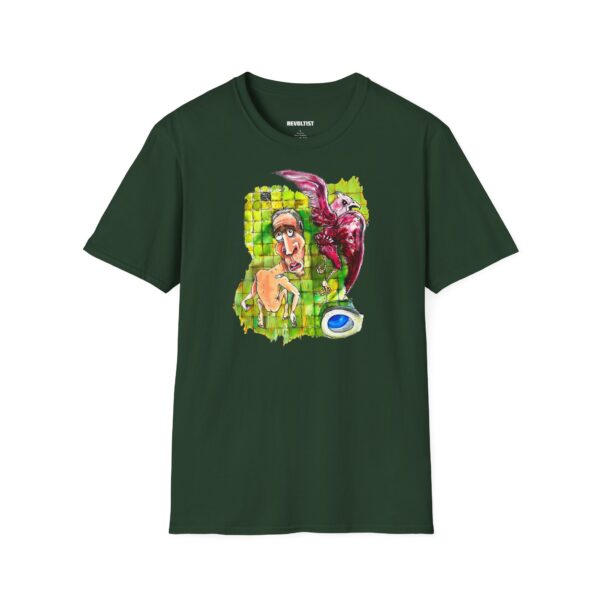Restroom Eagle Graphic Art T-Shirt - Image 5