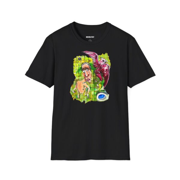 Restroom Eagle Graphic Art T-Shirt - Image 3