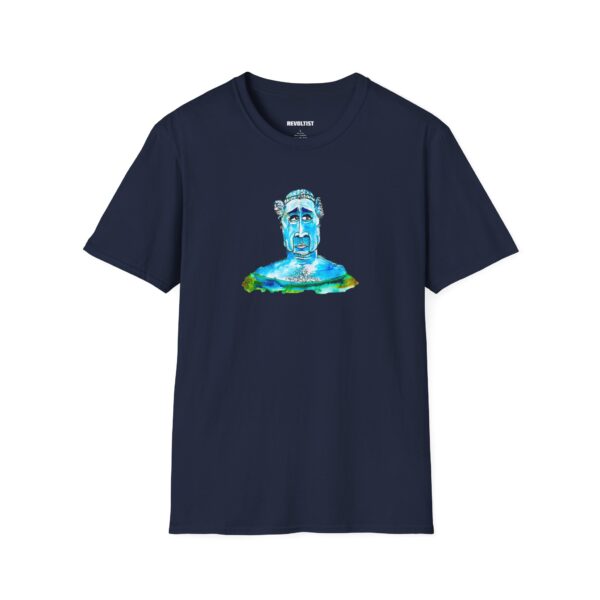 Blue Man Brain Graphic Art T-Shirt