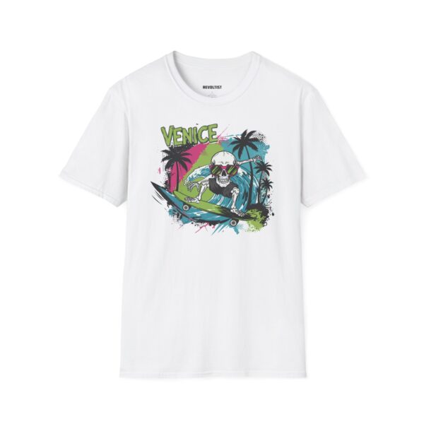 Surf Skateboard Skeleton T-Shirt - Image 2