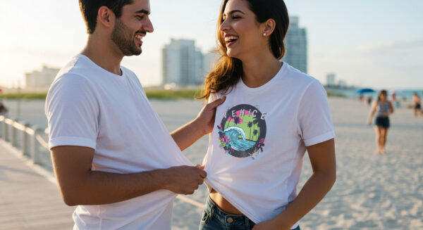 Retro Venice Wave T-Shirt - Image 8