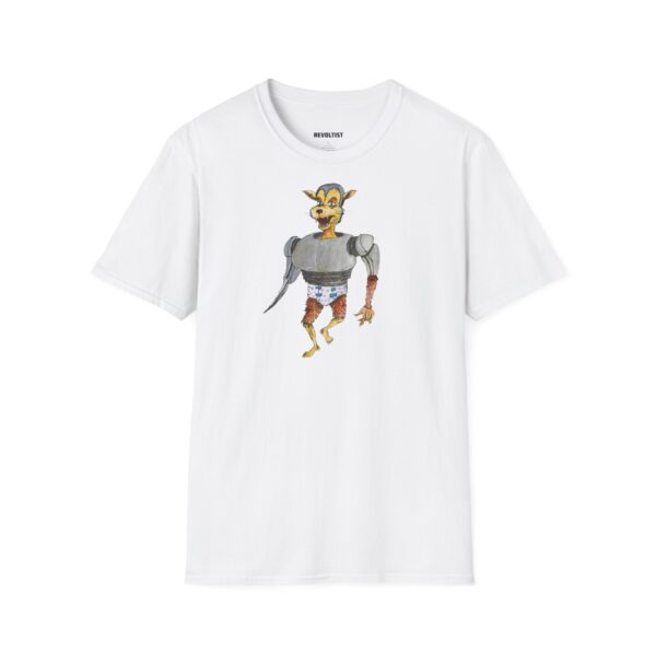 Catbot Graphic Art T-Shirt - Unisex Softstyle - Image 2