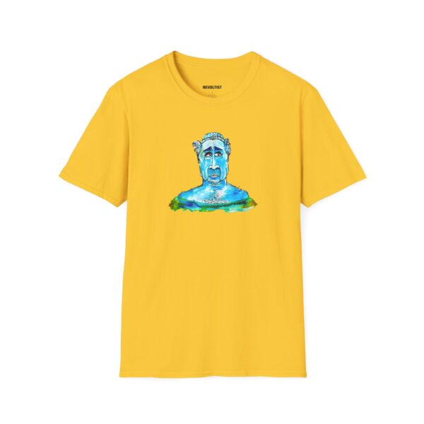 Blue Man Brain Graphic Art T-Shirt - Image 3