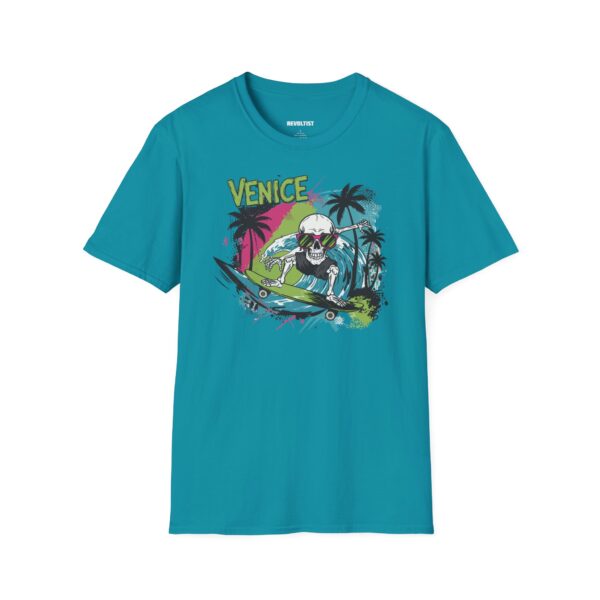 Surf Skateboard Skeleton T-Shirt - Image 5