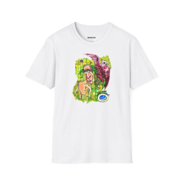 Restroom Eagle Graphic Art T-Shirt - Image 2