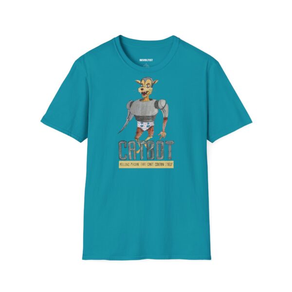 Catbot Graphic Art T-Shirt - Image 4