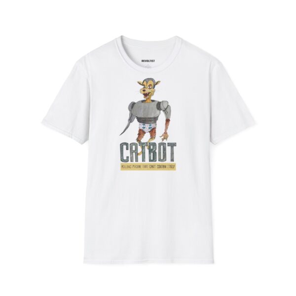 Catbot Graphic Art T-Shirt - Image 3