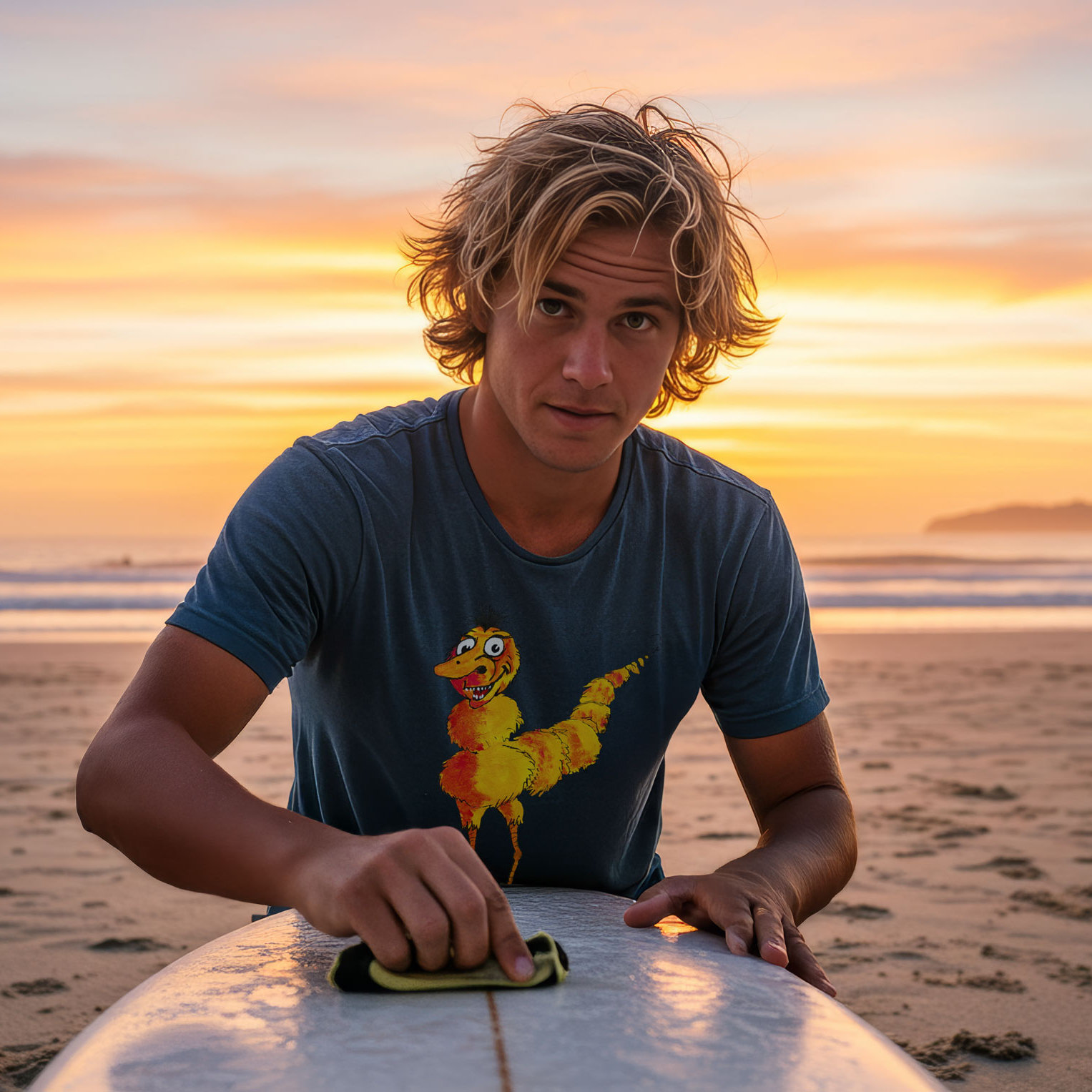 Feather Worm Graphic Art T-Shirt - Image 8