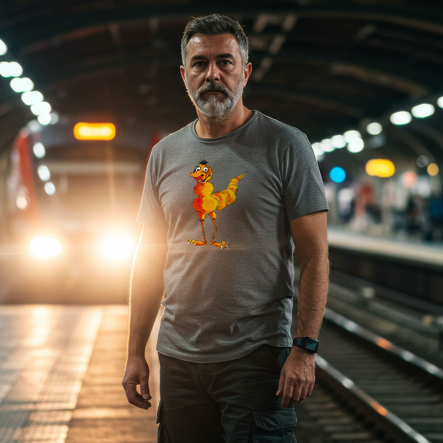 Feather Worm Graphic Art T-Shirt - Image 9