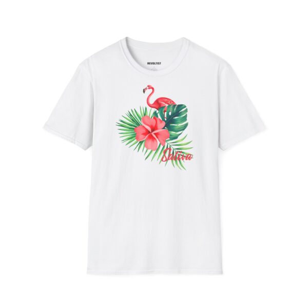 Sativa Flower Tropical Flamingo T-Shirt - Image 2