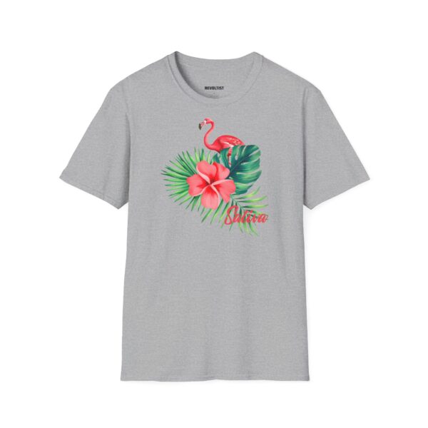 Sativa Flower Tropical Flamingo T-Shirt - Image 3